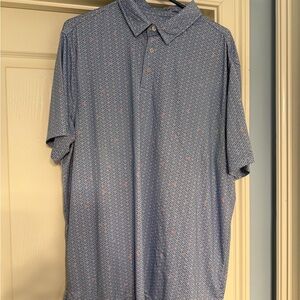 Lightweight/Moisture wicking Blue Polo Shirt